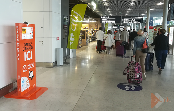 Borne à l'aéroport