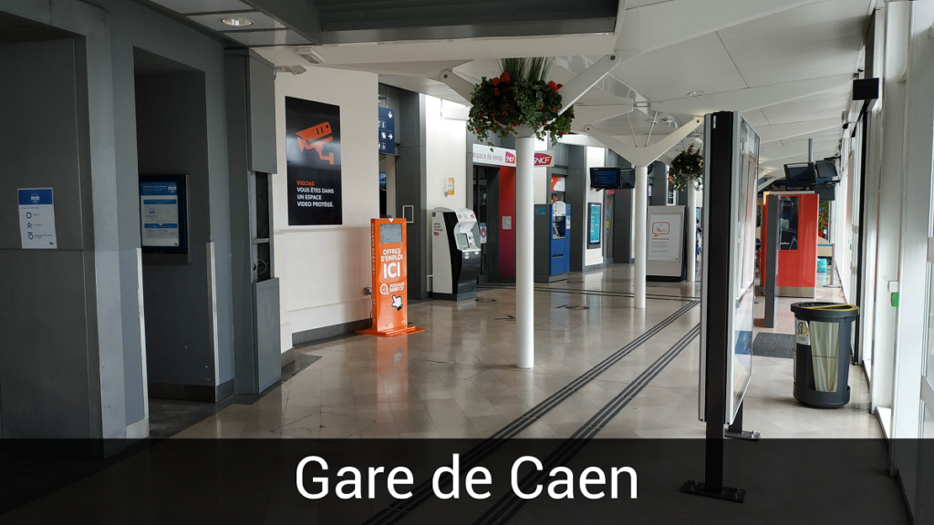 Borne gare SNCF Caen