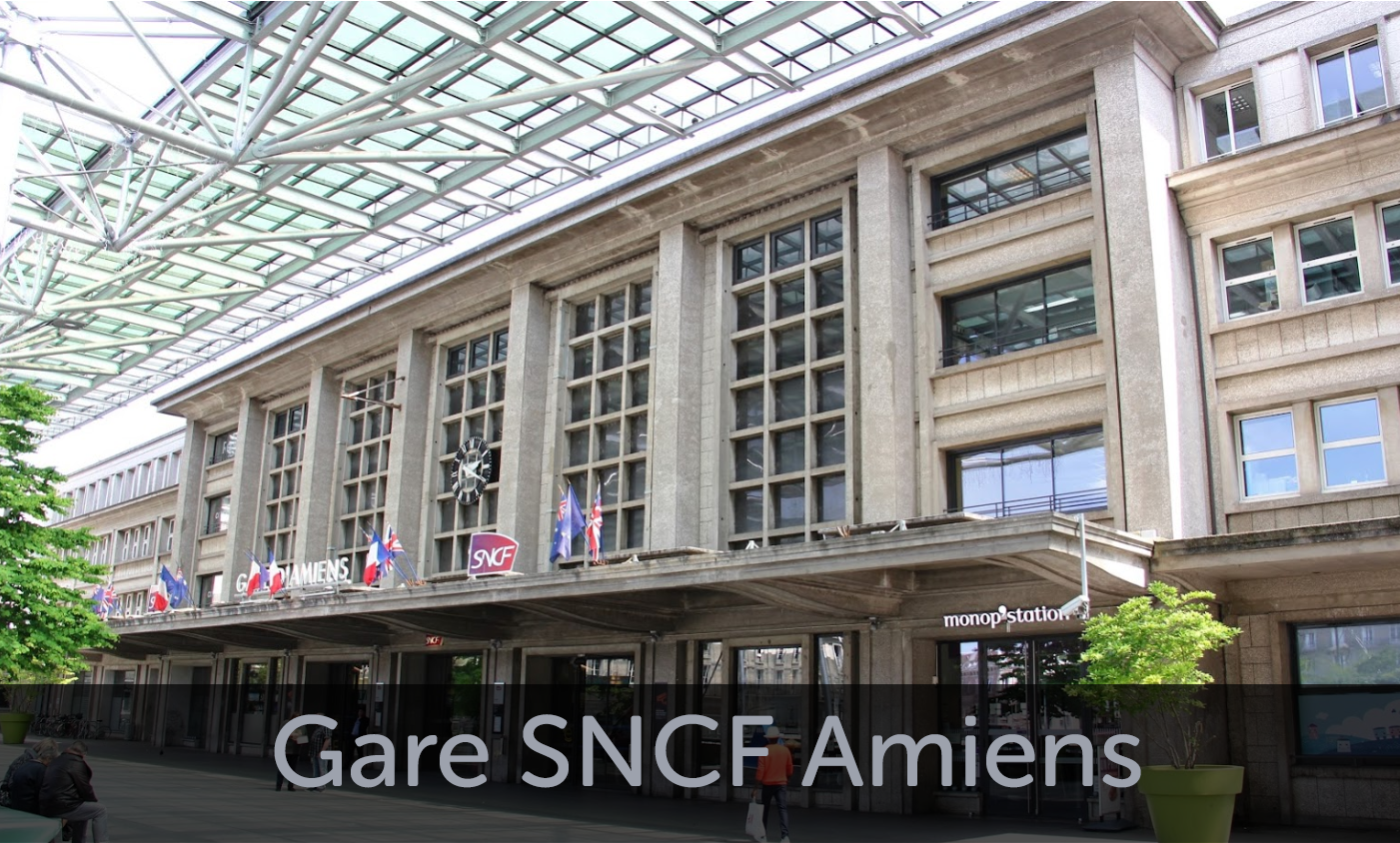 Façade Gare SNCF Amiens