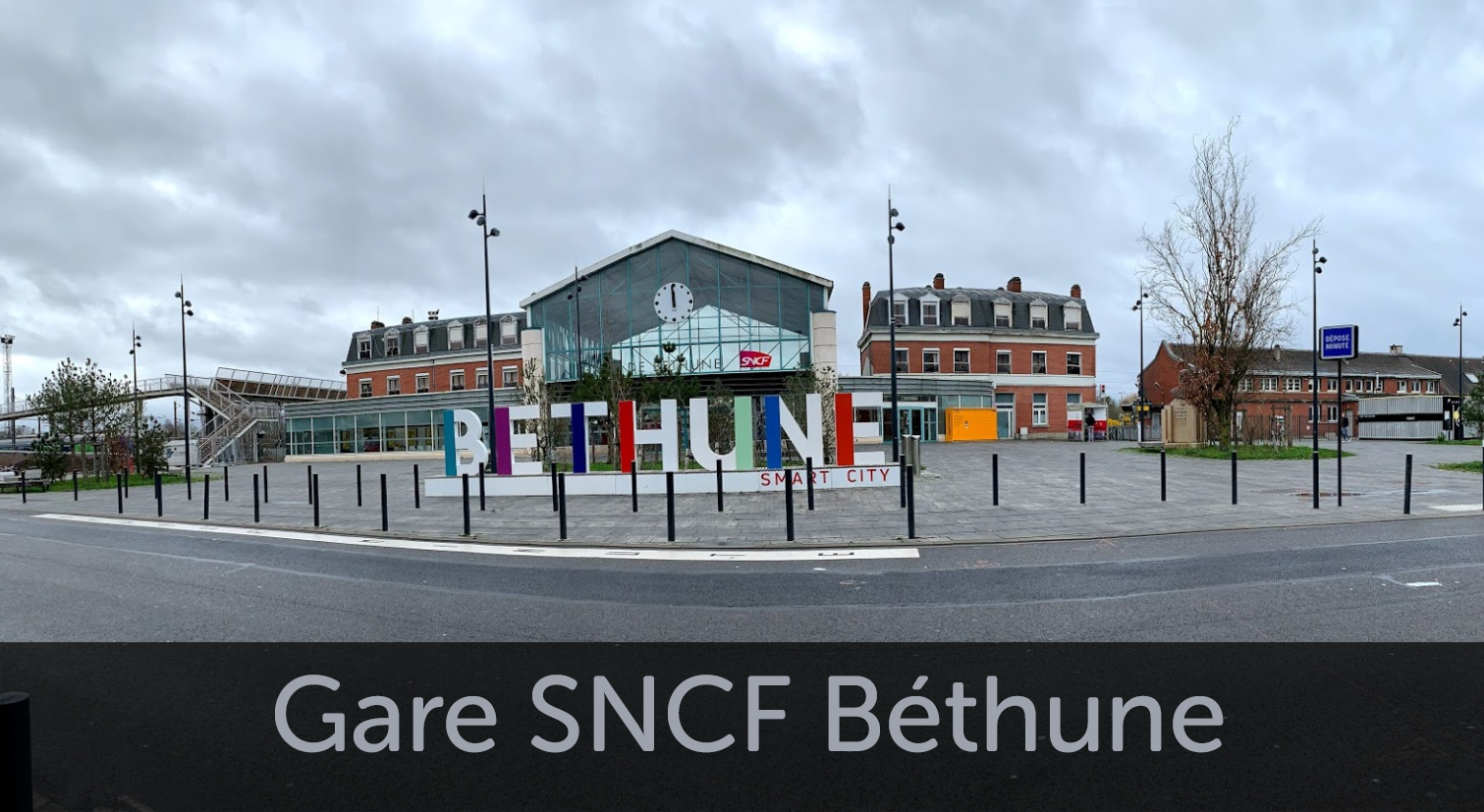 Façade Gare SNCF Béthune