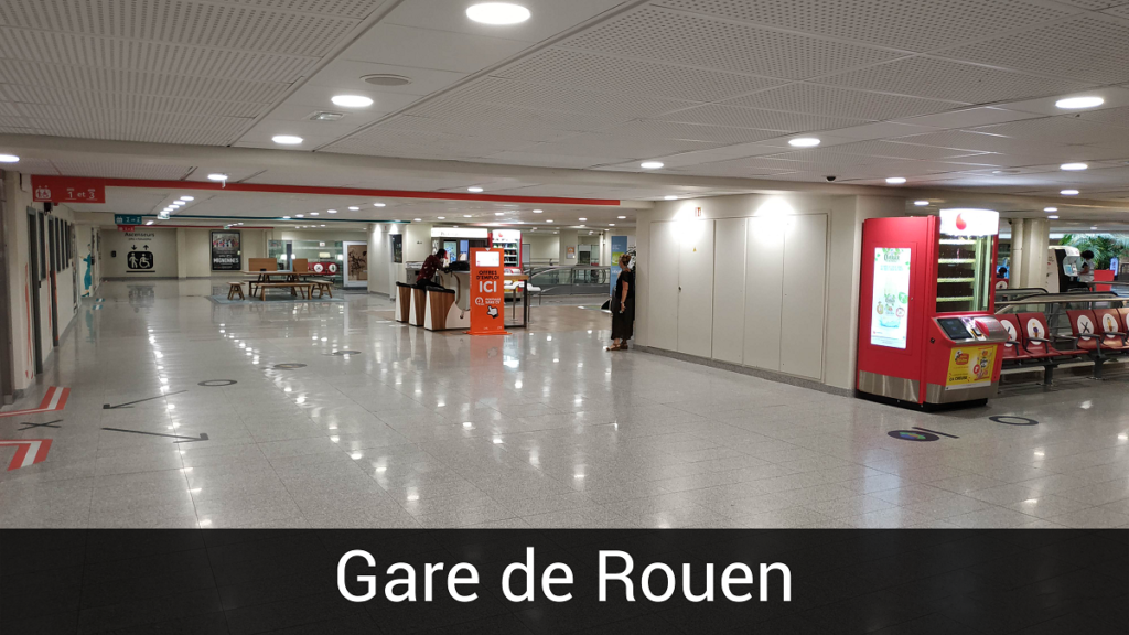 Borne gare SNCF Rouen