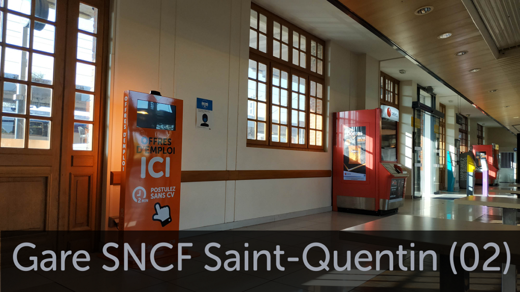 Borne emploi gare SNCF Saint Quentin