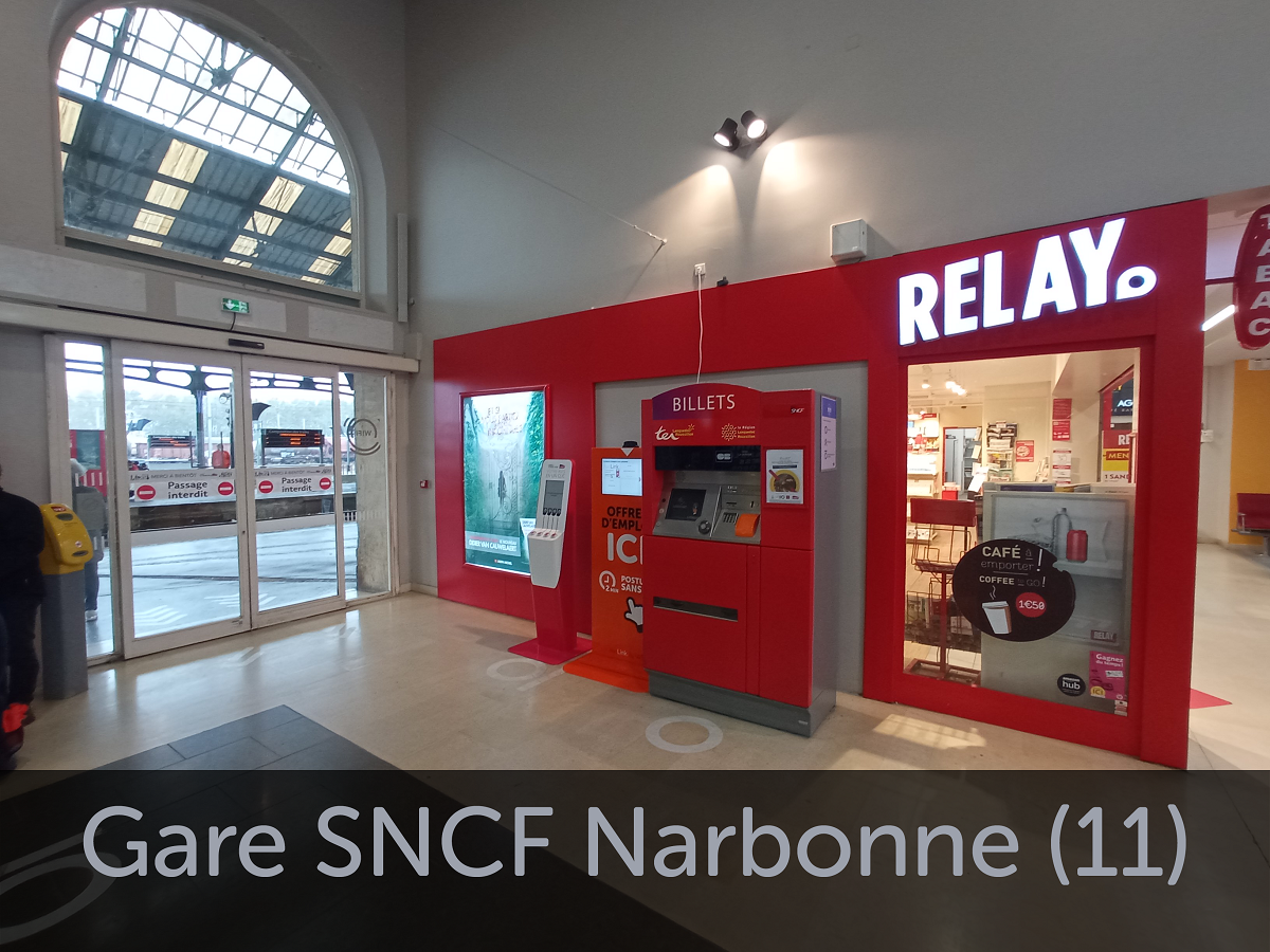 Borne emploi gare SNCF Narbonne