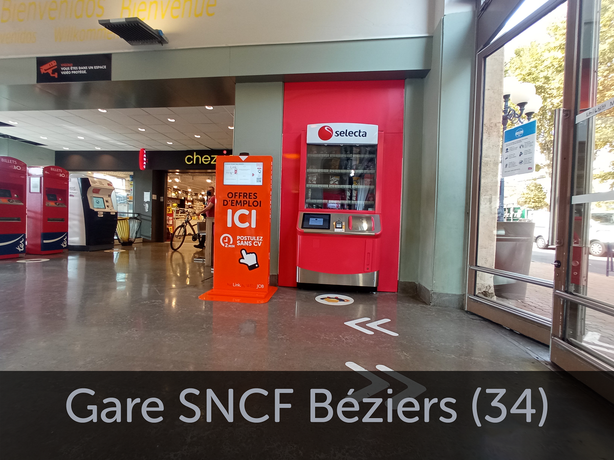 Borne en Gare SNCF Béziers